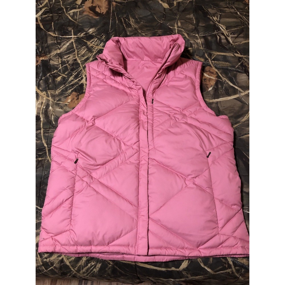 Columbia XCO Women's Down Puffer Vest Small Reversible Pink Y2K 90s